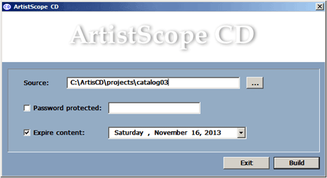 ArtistScope CD Protection screen shot