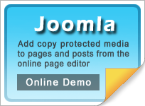 Copy protect Joomla web media