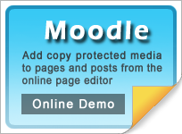 Copy protect Moodle web media