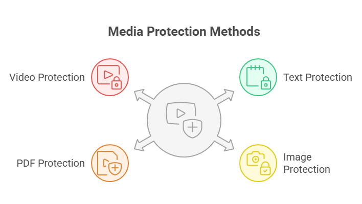 Methods for copy protecting all media