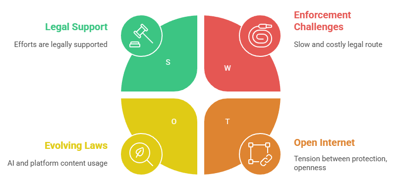 Schematic of laws supporting copy protection